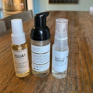 Hair care trio. OUAI Nature Lab Davines
